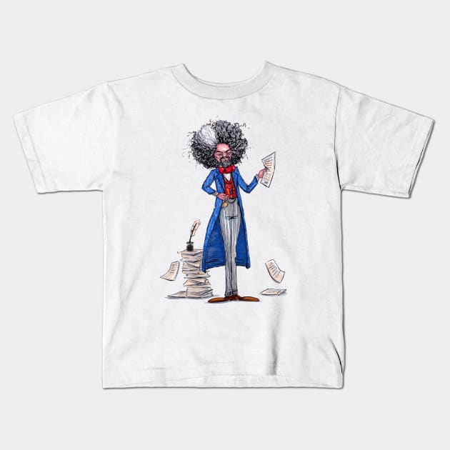 Frederick Douglass Kids T-Shirt by obillwon